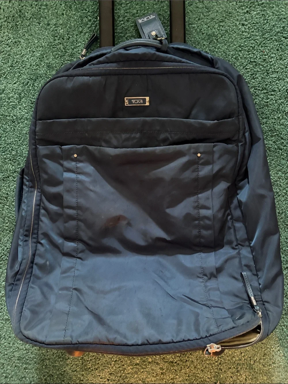 TUMI Voyageur Nylon Soft Side International 2-Wheel Carry-On 21” Navy Blue